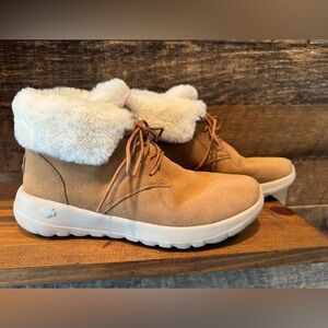 Womens Sketchers Goga Mat Air Cooled Fur Lined Boots